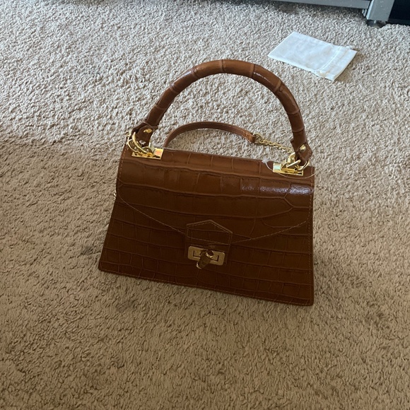 PERSAMAN NEW YORK Marta Embossed Satchel - Picture 3 of 11